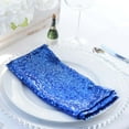 thumbnail image 2 of Balsa Circle 10 Pieces 20" Royal Blue Sequins Napkins Wedding Decorating Tablecloths Holiday Dinner Party Table Decorations, 2 of 4