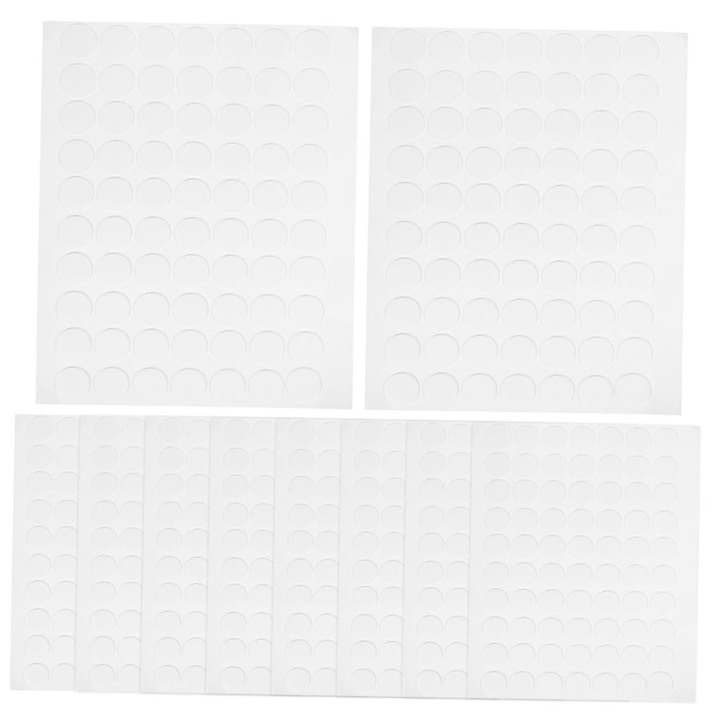 LABSERRON Small Dot Stickers Transparent Design Transparent Acrylic 20 Sheets