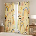 thumbnail image 2 of Castle Fairy Cute Capybara Rainbow Black Out Curtains for Kids Boys Girls,Kawaii Animal Curtains Pack of 2 (42x63 Each),Cartoon Wildlife Bedroom Curtains,Breathable Home Decor, 2 of 6