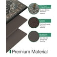 thumbnail image 6 of FRABE Kitchen Mat Anti Fatigue Cushioned,Non Slip Comfort Floor Runner,Memory Foam Padded Standing Rug Washable, for Home, Sink, Laundry, Office, Black, 24"x59“, 6 of 10