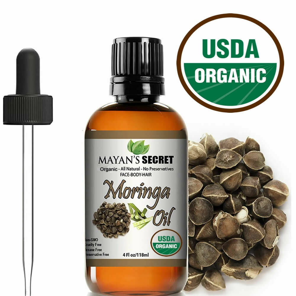 Mayan's Secret Moringa Oil 100 Pure Virgin Cold Pressed Body Oil 4 Oz
