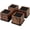 3 Inch Multicolor, variant on Adjustable Heavy Duty Bed Risers 3 Inch Stackable Bed Frame Riser Lifter 4 Pack Dark Brown