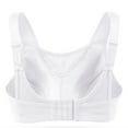 thumbnail image 6 of Deyllo Women's Wireless Sports Bra, Non-Padded, Sweat-Wicking, High Impact Support, White, Size 38DDD, 6 of 12