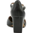 thumbnail image 3 of Adrienne Vittadini Womens Naemi T-Strap Pointed Toe Pumps Black 8 Medium (B,M), 3 of 4