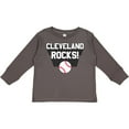 thumbnail image 3 of Inktastic Cleveland Rocks with Baseball Boys or Girls Long Sleeve Toddler T-Shirt, 3 of 5
