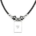thumbnail image 1 of mapa del perro collar a mano colgante de cuerda de cuero Unbranded M, 1 of 3