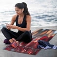 thumbnail image 6 of BZSMCE Yoga Mat Women Red Heart Candles and Petals Fitness Mat, 6 of 9