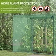 thumbnail image 4 of Outsunny 6.5 x 3.3ft Crop Cage, Zippered Door Plant Protection Tent Green, 4 of 10