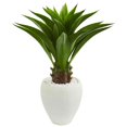 thumbnail image 1 of Nearly Natural 8094 Agave Artificial Plant in White Planter, 1 of 1