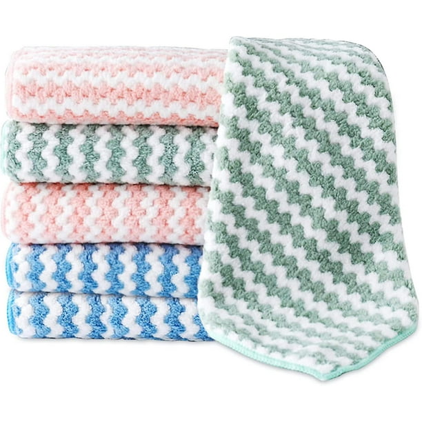 multicolor 6 uds paños de microfibra paños de limpieza reutilizables paños de limpieza de polvo toallas para cocina ventana de vidrio de coche Betterlifefg
