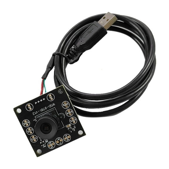 OV9281 Camera Module,Global Shutter 120fps 720p,Monochrome Webcam,1280x720,High Frame Rate Capture,USB Drive Free