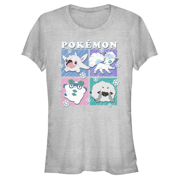 Junior's Pokemon Ice Types Pastels Graphic T-Shirt