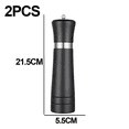 thumbnail image 2 of Molinillo de madera negra, molinillo de pimienta, juego de molinillo de sal, 8 pulgadas, dos cajas MFZFUKR CPB-US-YYM646-2, 2 of 5