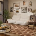 thumbnail image 3 of Lacoo 65"W Convertible Futon Sofa Bed with Five-level Adjustable Armrests,Corduroy Beige, 3 of 7