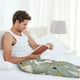 thumbnail image 5 of Fotbe Cute Farm Birds Pantalones de Pijama para Hombre, Pantalones de Dormir, Pantalones de Casa con Cintura Ajustable y Bolsillos-X-Large, 5 of 6