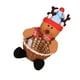 thumbnail image 3 of Kearding Cesta de almacenamiento de dulces de Feliz Navidad Decoración de Navidad Cestas de almacenamiento de Papá Noel Kits de decoración para fiestas Fulvo S Kearding JR1136-03, 3 of 6