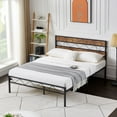thumbnail image 2 of VECELO 3-Piece Bedroom Sets, Full Size Metal Bed Frame and 2 Gray Nightstands, 2 of 9