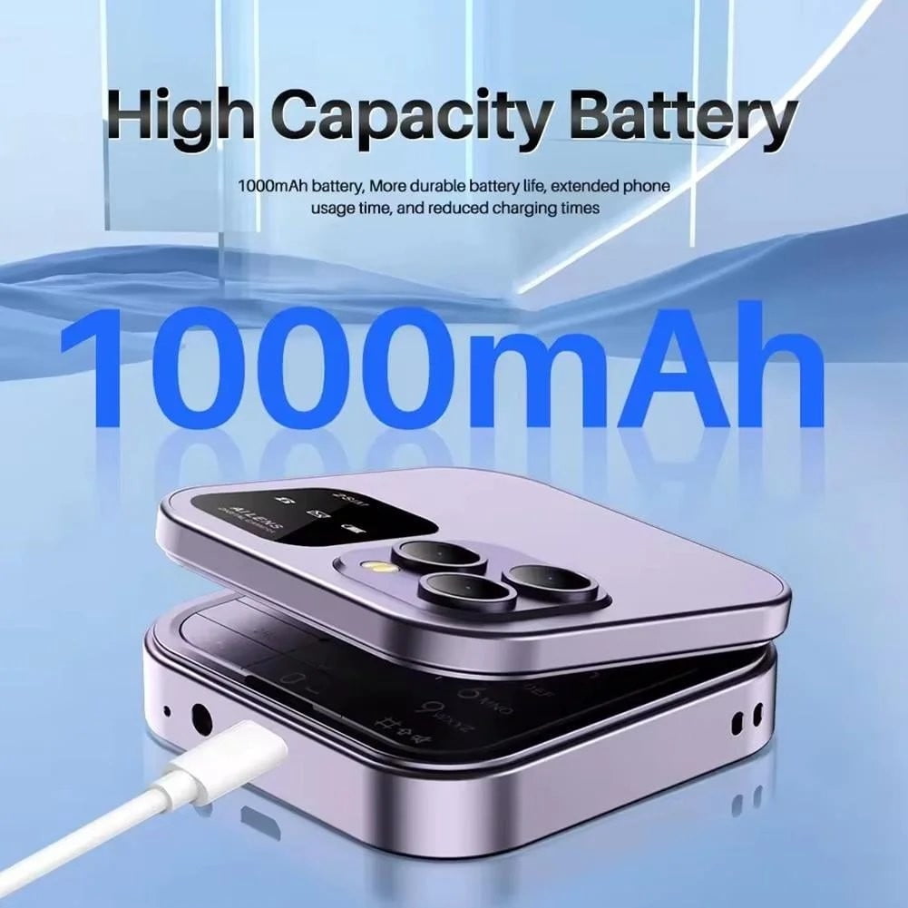 CheAAlet Senior Flip Phone with Big Buttons and HD Camera, Dual SIM Folding Phone for Elderly with Flashlight, Mini Backup Flip Phone with Easy Dial and Alarm Clock