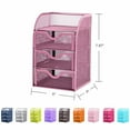 thumbnail image 7 of Pro Space Mesh Desk Accessorie Organizer Mini Office Supplies Storage Caddy with 3 Drawers and 1 Top Shelf, 7 of 7