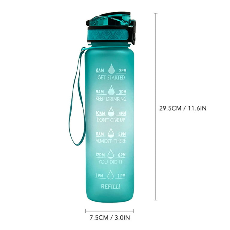Motivational Water Bottle 32 oz – YB Gift Shop