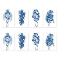 thumbnail image 1 of Temporary Tattoos, 8 Sheets 1-2 Weeks Lasting Tattoo Stickers for Kids Adults, 1 of 5