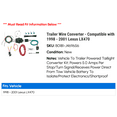 thumbnail image 2 of Trailer Wire Converter - Compatible with 1998 - 2001 LX470 1999 2000, 2 of 4