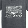 thumbnail image 4 of Inktastic Colorado Word Salad State Outline Youth T-Shirt, 4 of 5