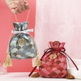 thumbnail image 2 of Gift Bag with Drawstring Multifunctional Fabric Strong Load-bearing Candy Pouch for Wedding, 2 of 8