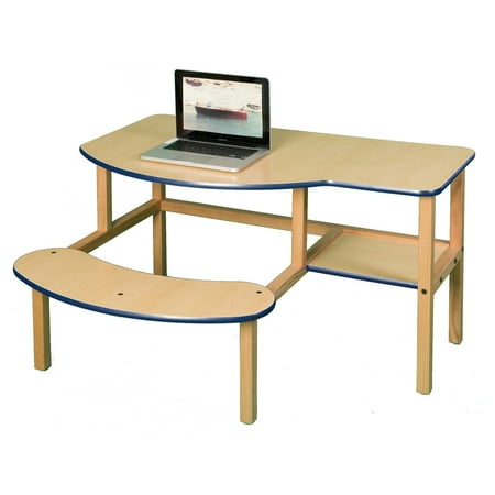 Grade School Buddy Computer Desk Maple Blue Walmart Canada