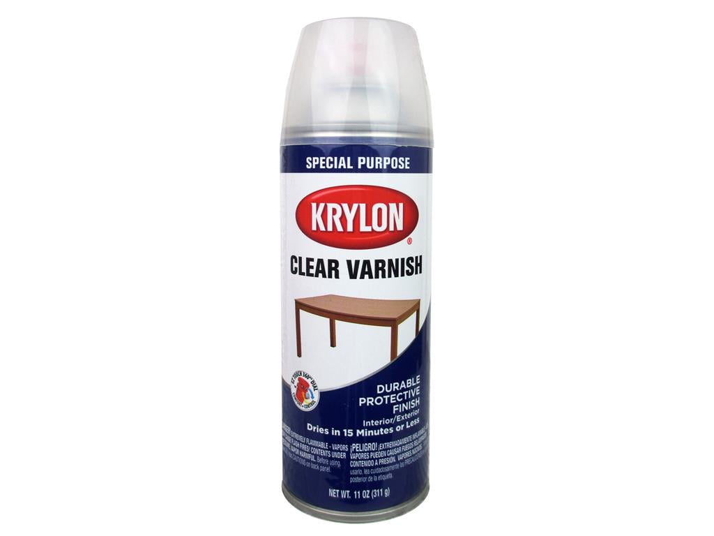 Krylon Clear Wood Finish 11oz Varnish Gloss
