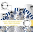 thumbnail image 6 of Ocean Starfish Blackout Curtains for Bedroom/Living Room, Thermal Insulated Kitchen Curtains, Blue Coastal Coral Shells Beach Conch Grommet Darkening Window Treatment Drapes 52"x63"x2, 6 of 8