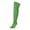 Green, variant on Stiletto Heel Over the Knee Boots for Women Slouchy Pointed Toe Thigh High Side Zip Non Slip Sole Club Boots Size 5.5-10.5