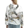 thumbnail image 7 of Cauagu Running White Horses for Women's Hooded Sweatshirts Pullover Hoodie for Women Fall Workout Sweat Long Sleeve Preppy Sweatshirts-Large, 7 of 7