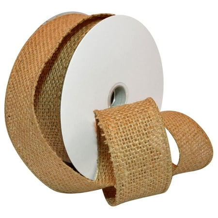 Morex Ribbon, Wired Burlap Ribbon, 1-1/2 in x 10 yd, (Best In Show Ribbon)