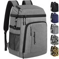 thumbnail image 1 of Mochila térmica Capolo, aislante, a prueba de fugas, 36 latas, color gris, 1 of 6