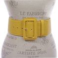 thumbnail image 2 of Women's 3" Wide High Waist Fashion Stitch Rectangular Leather Belt, 2 of 3
