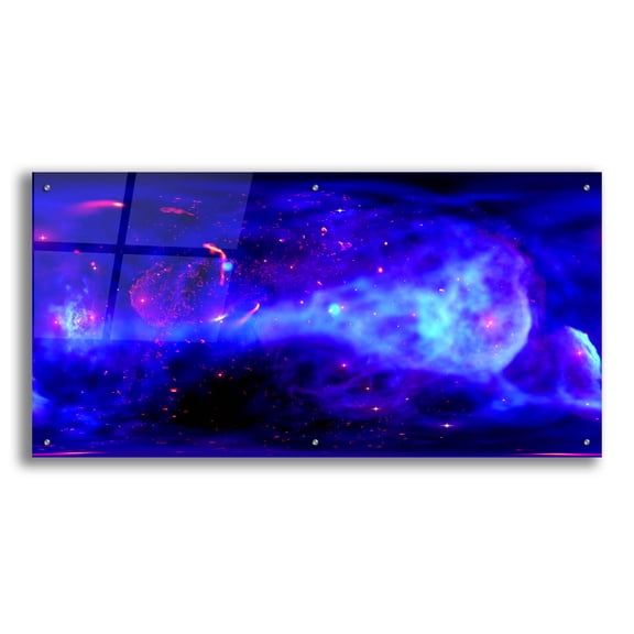 Epic Art 'Galactic Center,' Acrylic Glass Wall Art, 48"x24"