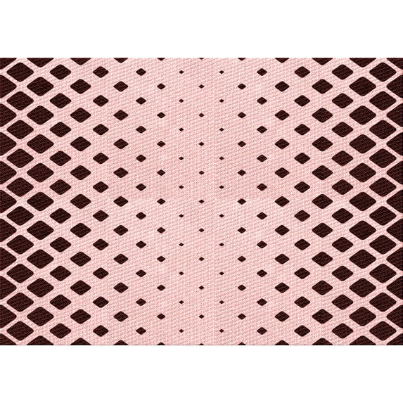 Ahgly Company Indoor Rectangle Patterned Light Rose Pink Area Rugs, 8' x 12'