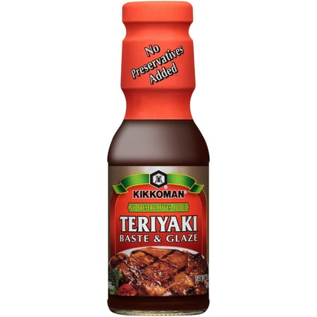 Kikkoman Teriyaki Baste & Glaze (No Preservatives Added), 11.8oz, Shelf Stable, Glass Bottle, New