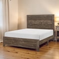 thumbnail image 3 of Tcbosik Full Size Platform Bed, Wood Bed Frame with Headboard and Footboard for Bedroom, Easy Assembly, Rustic Brown, 3 of 6