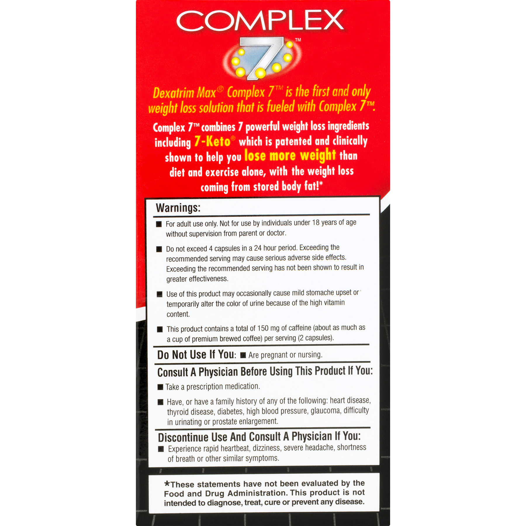 Dexatrim Max Complex Appetite Suppressant Weight Loss Dietary Supplement, Ctules, 60 Ct - image 4 of 7