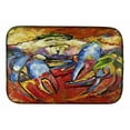 thumbnail image 2 of Carolines Treasures JMK1107DDM Blue Crab Red Dish Drying Mat, 2 of 4