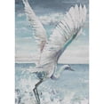 thumbnail image 3 of Pinto, Patricia 14x18 Black Modern Framed Museum Art Print Titled - Great Egret Flying, 3 of 5