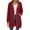 Red, variant on Women's Jackets Winter Women's Solid Color Jacket Thickening And Fleece And Winter Casual Zipper Long Sleeve Pocket Hooded Long Sweater, Size S-2XL