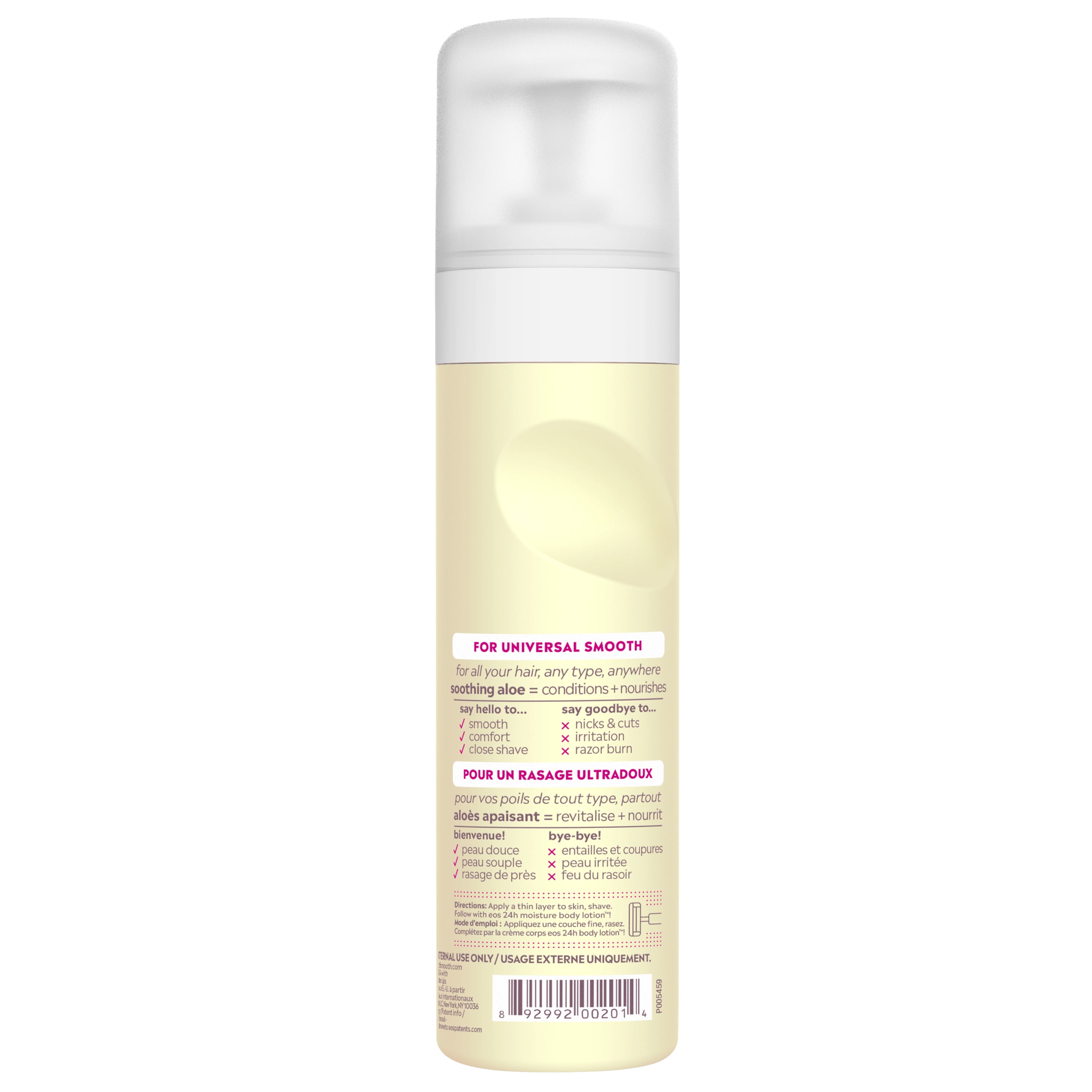 eos Shea Better Moisturizing Shaving Cream for Women, Vanilla Bliss, 24HR Hydration