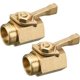 thumbnail image 1 of 2 Pack 3/4" Heavy Duty Brass Garden Hose Shut Off Valves with 2 Hose Washers, 1 of 3