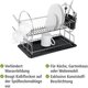 thumbnail image 3 of Double Dish Rack, Wire Rack, Kitchen Storage Rack (Black, Closed Flat), 3 of 5
