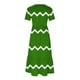 thumbnail image 5 of Puntoco Vestido Midi De Moda Para Mujer Vestido Con Cuello Redondo Y Manga Corta Con Dos Bolsillos En Capas Y Estampado De Rayas Onduladas Verde Militar L,Regalos Para Mujer Joven, 5 of 6
