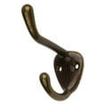 thumbnail image 2 of GlideRite 3 in. Large Double Wall Coat Hooks, Oil Rubbed Bronze, Pack of 10, 2 of 4