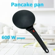 Clairlio 600W Electric Crepe Maker Pizza Pancake Machine Non-Stick Baking (Black)